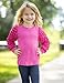 Arshiner Girls T Shirts Puff Long Sleeve Fall Shirts Fashion Crewneck Ribbed Knit Tops Tee Blouse Rose Red 3-4 Years