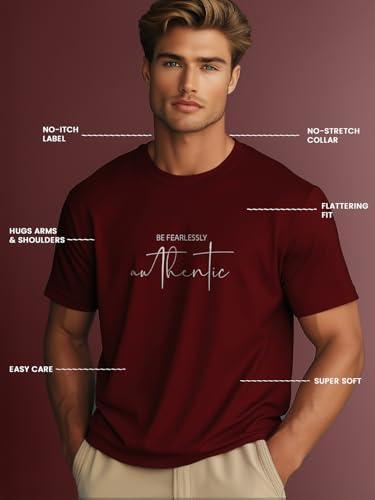 Image of Nobero 100% Cotton Tshirts for Men Combo Pack of 3 | Regular Fit | Printed | Round Neck Half Sleeve