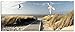 Produktbild Artland Glasbilder Wandbild Glas Bild einteilig 125x50 cm Querformat Strand Meer Nordsee Küste Möwen Himmel Steg Natur Landschaft Dünen T9NJ