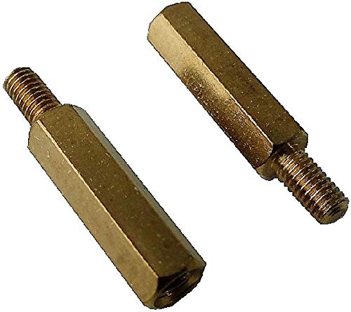 Amazon.co.jp: M3 4mm±0.5mm 外径円の直径φ4.5mm 六角真鍮スペーサー