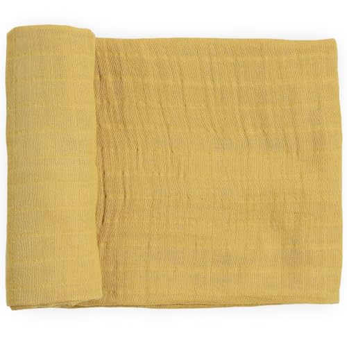 Image of Little Unicorn Muslin Swaddle Blanket for Newborns & Infants | Soft & Breathable Fabric | Baby Blanket for Swaddling, Nursing, Shower Gifts (Wheat)