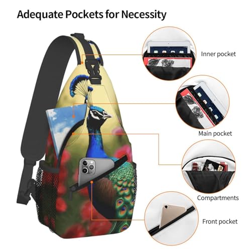 Cross Chest Bag Diagonally Sling Backpack Crossbody miniatura 3