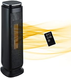 Aireplus Space Heater, 1500W Electric Ceramic Tower Heater, Oscillating Portable Heater with Adjustable