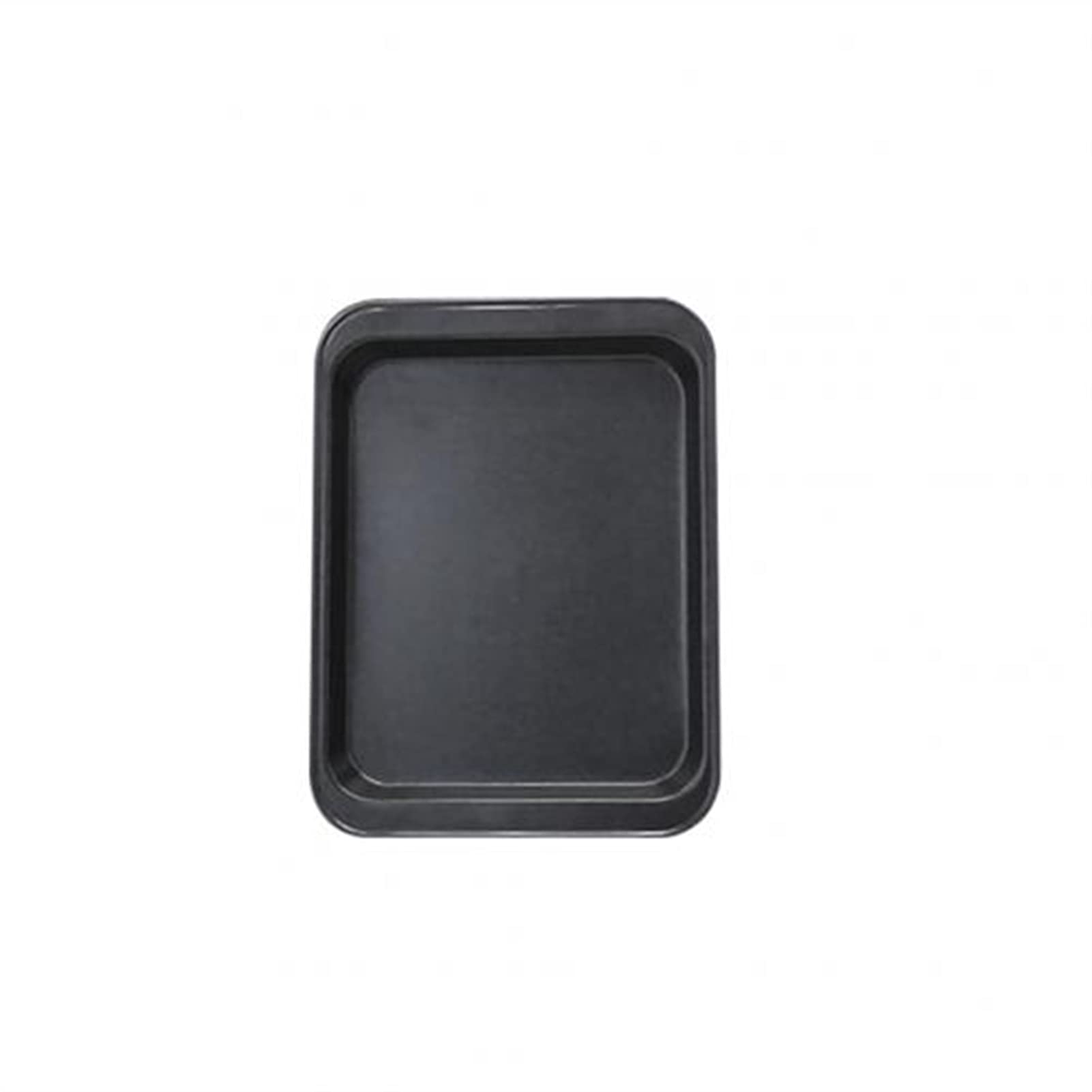 ACiyD Rechteckiges Edelstahl-Antihaft-Brotkuchenofen-Backblech-Küchenhelfer-Backblech-Set (Color : Black L) (Black S)