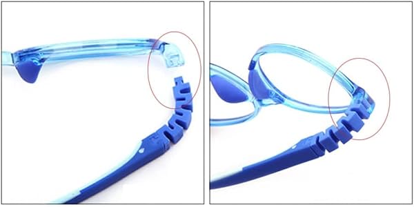 QYAJS Child Eyeglass Arms 1 Pair Glasses Replacement Temple Silicone Frame Arms by QYAJS - Used condition - Image 4