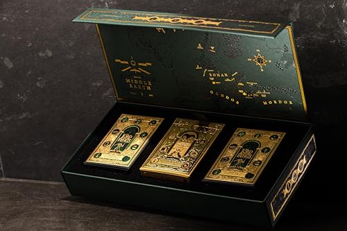 Set de 4 barajas de cartas Lord of the Rings con caja miniatura 2