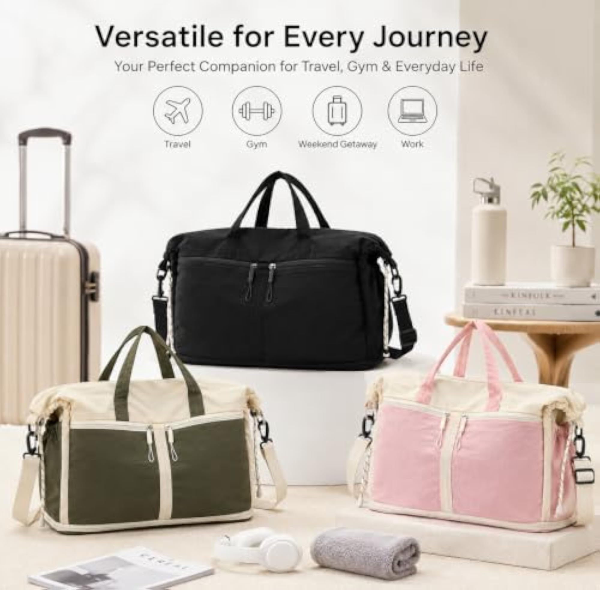 Duffle Bag for Women & Men, Stylish and Versatile