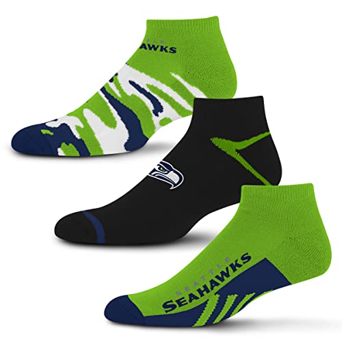 For Bare Feet NFL Seattle Seahawks CAMO BOOM 3 Pack