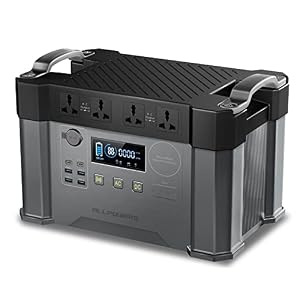 ALLPOWERS 1500Wh Portable Power Station, 4 x 2000W (4000W Surge) AC Outlets Solar Generator Portable Generator Outdoor Generator for Home Backup, Emergency, Outdoor, RV, Camping Travel, Power Outage