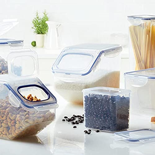 Pote hermético Porta Arroz Mantimentos e Cereais com tampa Flip Lock&Lock 5 Litros(HPL700B1)