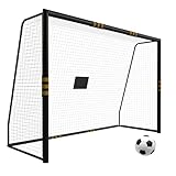 8x5.3 Ft Backyard Soccer Goal, Metal Frame with Soft Padded Posts, Weather-Resistant Net, Quick Assembly, Outdoor Sports Equipment for All Ages