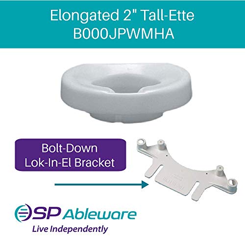 Sp Ableware "Maddak Tall-Ette 2"" Standard Elevated Toilet Seat (725841000)" #TOP3