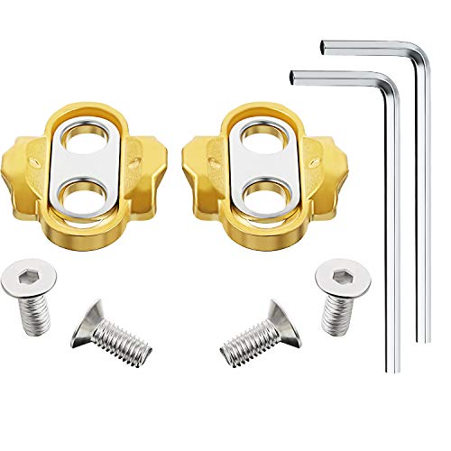 2 Pieces Bike Cleats Bicycle Cleats Pedal Cleats And 2 Pieces Hexagonal Wrench For Eggbeater, Candy, Smarty, Mallet Pedals #TOP5
