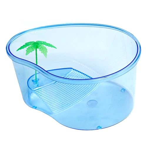 Aquaterrário Para Tartaruga Ilha com Coqueiro e Rampa - Tamanho P - M - G - XG - Cód.IlhaPV1 (Pequeno)