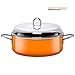 Produktbild Silit Passion Orange Schmortopf, mit Glasdeckel, Ø 28 cm, Silargan Funktionskeramik, Schüttrand, induktionsgeeignet, Auslaufmodell, orange, 6,0 l