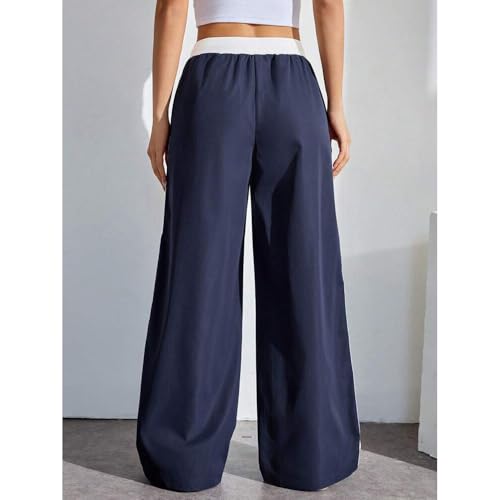 Grunge Y2k Clothes Streetwear Jersey Pants Cute Drawstring Baggy Straight Leg Track Pants Womens Wide Leg Sweatpants2