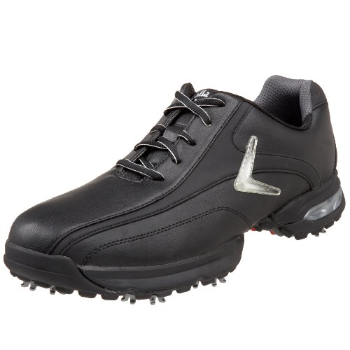 Callaway Men's Chev Comfort Golf Shoe,Black/Black/Silver,Us Men's 9.5 W #TOP30