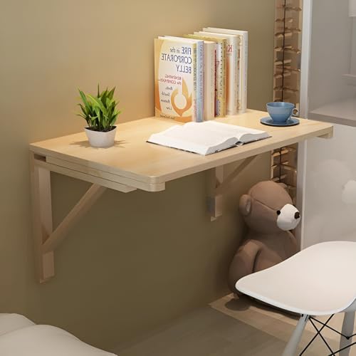 Table pliable murale rabattable gain de place pour ordinateur - 7