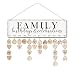 ElekFX Xmas Gifts Family Birthday Reminder Calendar Hanging Board/Important Dates Tracker Home Decorative Plaque Wall Hanging Handmade Birthday Calendar (Family White)
