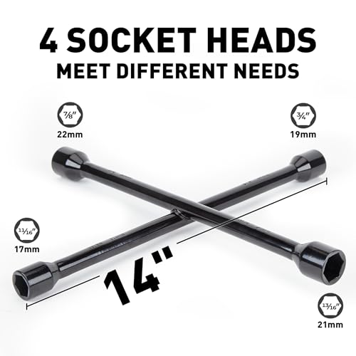 CARTMAN 14 Inch 4 Way Lug Wrench