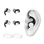 2 Pairs Waterproof Swimming Ear Plugs for Adults – Reusable Silicone Earplugs for Surfing, Diving, Pool & Shower – Keep Water Out, Prevent Swimmer’s Ear