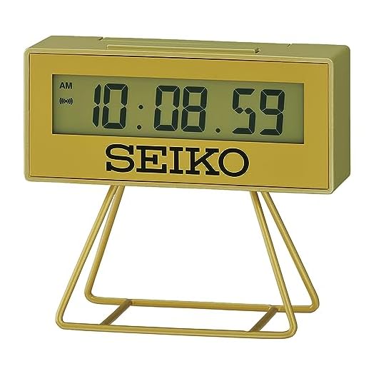 Seiko Olympia Limited Edition Mini Marathon Alarm Clock, Gold