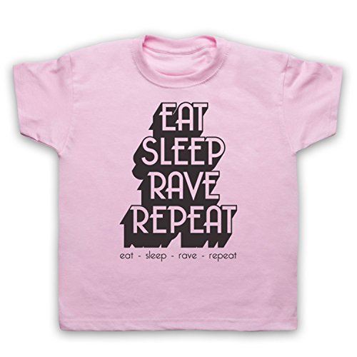 T-Shirt Rave Repeat de l'enfant anti-irritation en coton résistant pour danseurs actifs