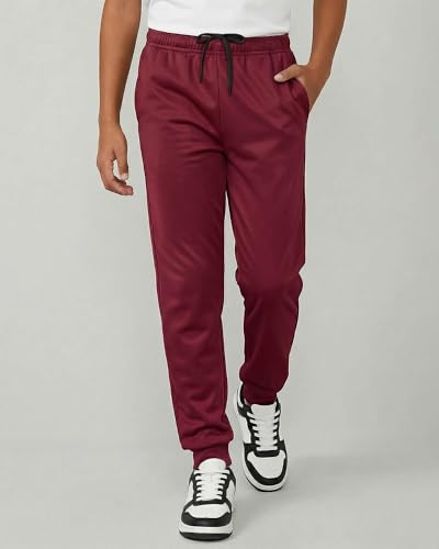 Image of Real Essentials 3 Pack: Boys' Athletic Jogger Sweatpants - Kids Teens Youth Active Sports Pants with Pockets (Sizes 5-18)