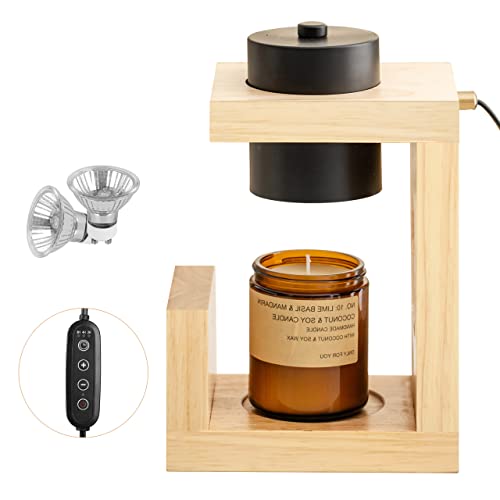 Candle Warmer Lamps, Dimmable Wax Melt for Scented Candle, Top Down Candle Warmer Lantern with Timer, Compatible with Candle Large/Small Jar and 3 Wick Candle Jar Desk Decor with 2 Bulbs Candle Warmer Lamps, Dimmable Wax Melt for Scented Candle, Top Down Candle Warmer Lantern with Timer, Compatible with Candle Large/Small Jar and 3 Wick Candle Jar Desk Decor with 2 Bulbs
