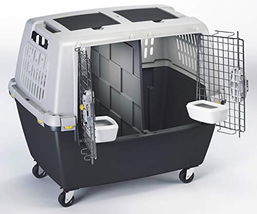 Kerbl 81340 Gulliver Touring IATA Transportbox, 80 x 58 x 62 cm, grau