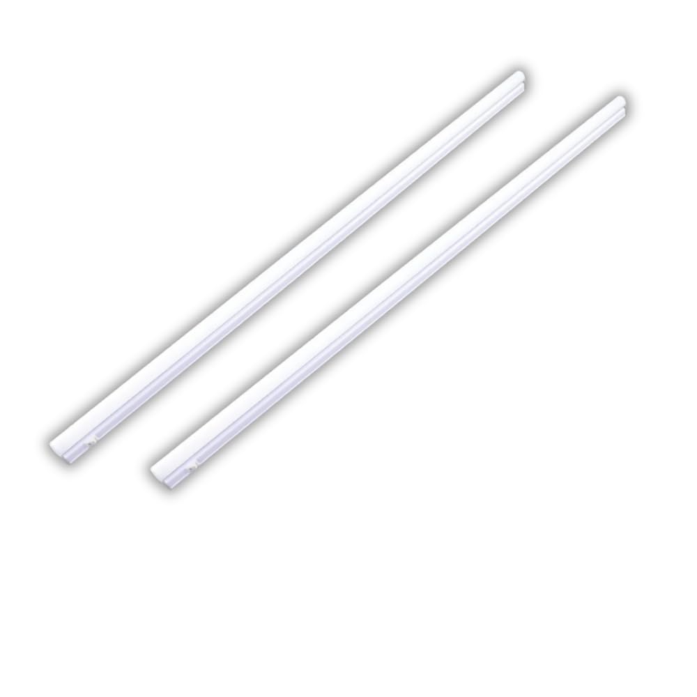 LUXULA 2er Set LED Unterbauleuchte mit Schalter - Lichtleiste 120cm 4500K Neutralweiß 16W 1440lm verknüpfbar - Unterschrankleuchte Lampen Leiste 230V für Küchenschrank Werkstatt - 1170x22x36mm