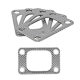 PTNHZ 5 Pcs Graphite Aluminum Turbo Charger Inlet Manifold Flange Down Pipe Gasket for T3