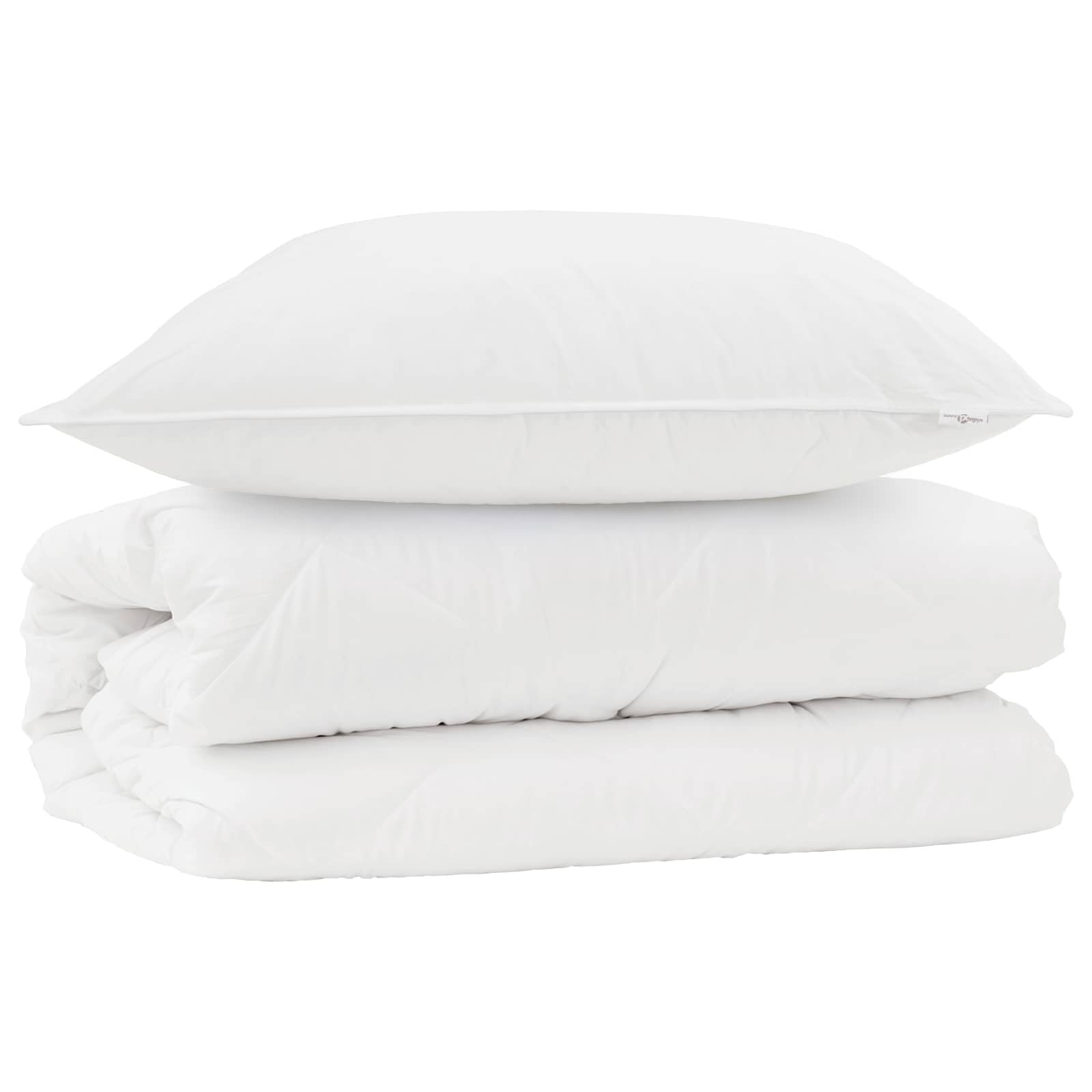 Generico Set di Piumoni con Cuscino 2 PCS Bianco Microfibra,Biancheria,Lenzuola e Coperte,Trapunte e piumini-3376803