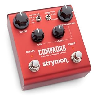 Premium analog VCA (Voltage Controlled Amplifier) compressor circuits Two voicing options: smooth studio compression and hard pedal style compression Independently controlled clean or dirty boost circuit with 3 EQ options Dirty boost option provides ...