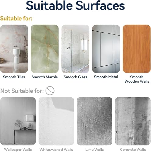 Image of Self Adhesive Bathroom Shelf Combo Pack of 3 | No Drill Metal Bathroom Organizer | Rust-Proof Wall Mounted Shelves with Soap Holder | Adhesive Multipurpose Storage Rack for Bathroom & Kitchen
