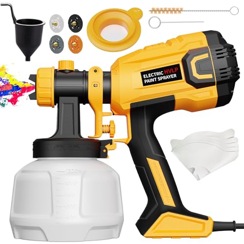 LIFOVE Paint Sprayer - 700W HVLP High Power Electric Spray Paint Gun with Adjustable Spray Width, 4...