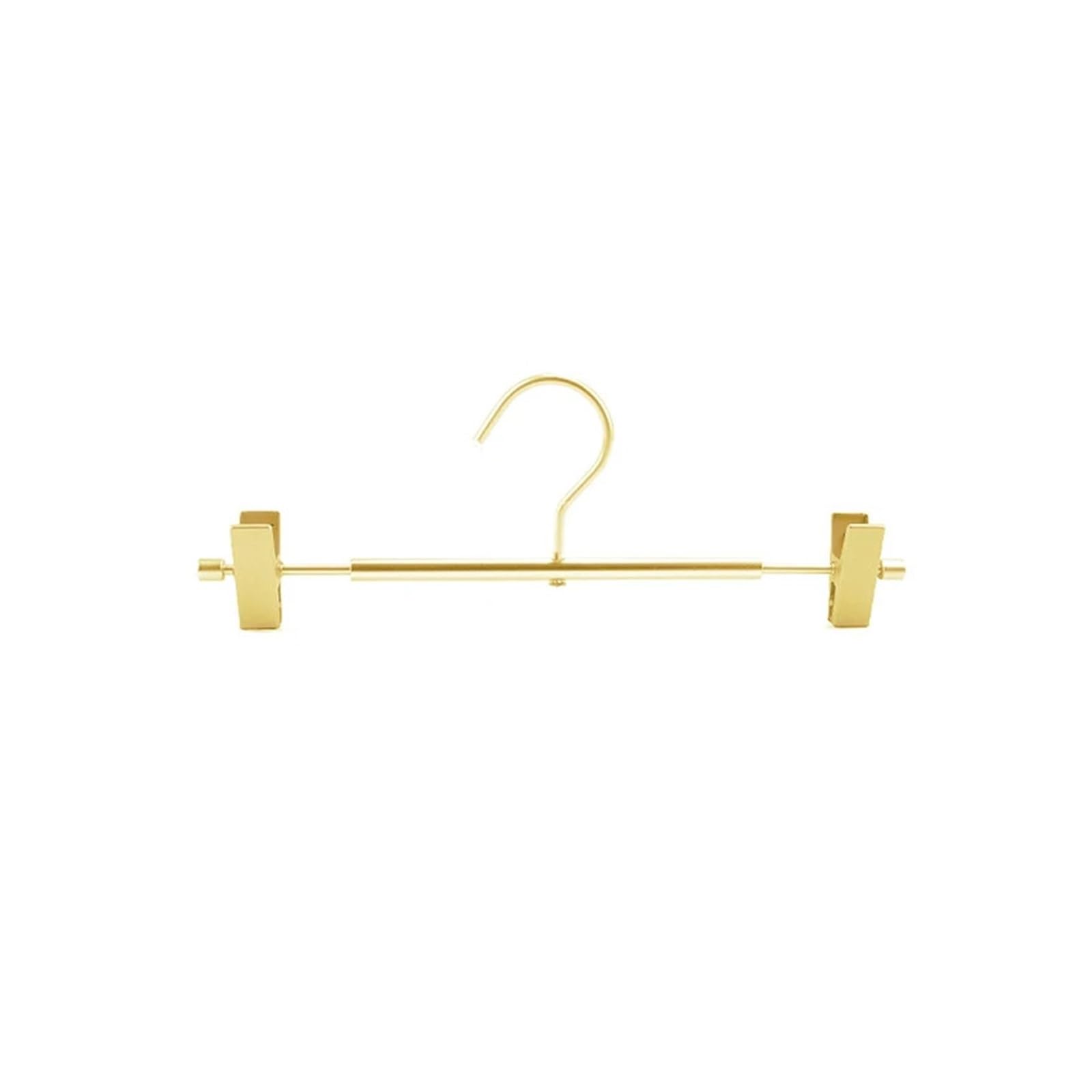 Pants Hanger With Rotating Hook Of Clip Frame, Aluminum Alloy Metal Heavy Trousers Skirt Slack(5pcs)