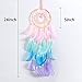 Crosszen Dream Catcher Wall Decor, Handmade Dream Catcher with LED Light, Colorful Feather Dream Catchers Wall Decor, Dreamcatchers Gift for Girls Kids Women