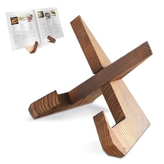 Leggio per libri in legno, leggio da tavolo per libri, stand di ricette, Ideale per tenere libri di cucina e libri, Elegante supporto per ricette per le tue creazioni culinarie.