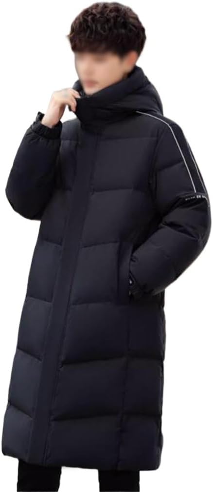 VIDI Warm White Duck Down Matching Coat Winter Jacket For Men Long Over The Knee Thick
