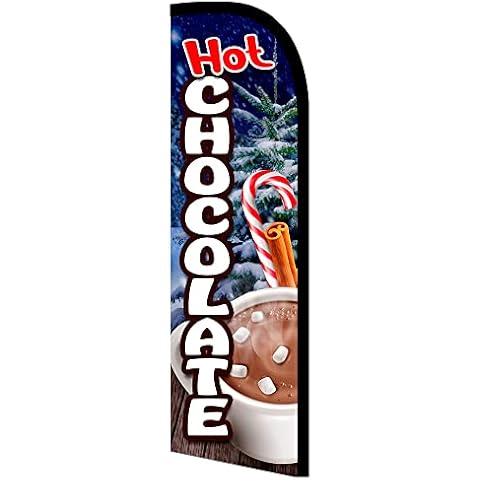 Vista Flags HOT CHOCOLATE Premium Windless Polyknit Feather Flag (3 x 11.5 feet) Cover