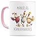 H&uuml;hner Tasse personalisiertes Geschenk f&uuml;r H&uuml;hnerfreunde & H&uuml;hnerliebhaber Huhn Keramiktasse mit Spruch Geschenkidee Landwirt lustige Kaffeetasse 330ml (H&uuml;hnerparadies)