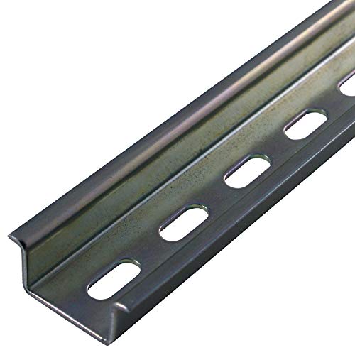 asi pr006-1m heavy duty din rail with slots 1 m length x 35 mm width x 15 mm height pack of 10100 count total