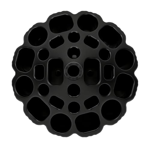 Support de ciseaux de salon noir multi-fentes pour coiffeur - 5