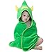 MICHLEY Unisex Baby Animal Hooded Bath Towel Soft Cotton Beach Swimming Bathrobe for 0-6T, Green
