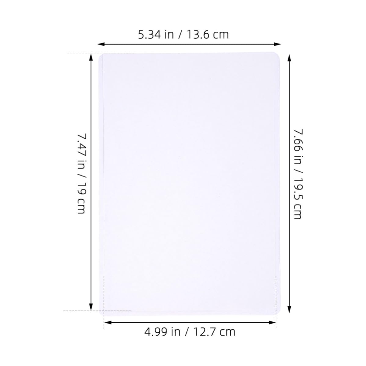 Healvian 50 Pezzi Proteggi Carte in Plastica, Card Sleeves e Card Holders Rigidi Trasparenti, Ultrafini e Impermeabili, per Foto, Carte, Cartoline e Postcard, Rettangolari