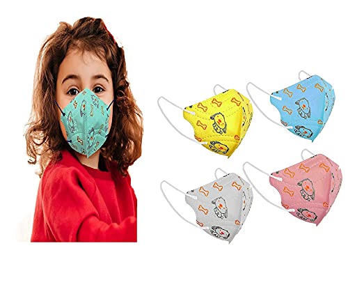 Divine Pack of 10 Multicolor Printed Kids N95 Mask Earloop for kids 3 to 8 year Reusable & Washable mask (certified by ISO CE)