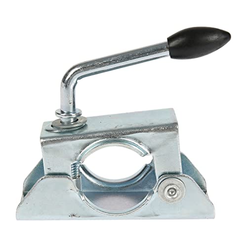OROK - Bride remorque, Collier à charnière pour Roue Jockey diamètre 48mm - Convient pour Tous Types de Roue Jockey - Permet de Fixer Votre Roue Jockey sur Votre remorque - Livrée sans visserie