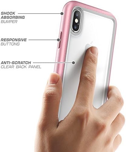 SUPCASE [Unicorn Beetle Style] Case Designed for iPhone X, iPhone XS, Premium Hybrid Protective Clear Case for Apple iPhone X 2017/ iPhone XS 2018 Release (RoseGold)