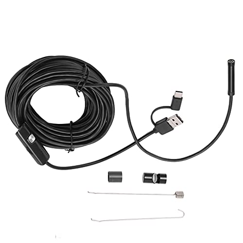 ANKROYU AN100?7 7.0mm Endoscope, ABS Portable Camera Borescope, Portable USB Endoscope, Overhaul Endoscope Tools for Home, Car, Appliances(5M)